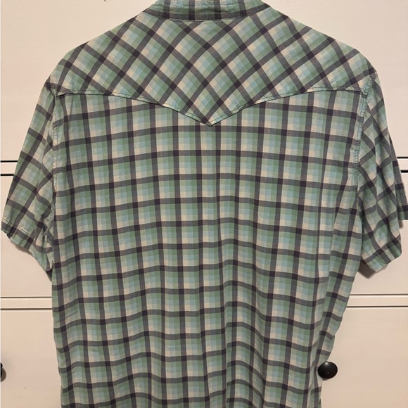 Lucky Brand Mens Button Down Short Sleeve Shirt - Picture 2 of 3